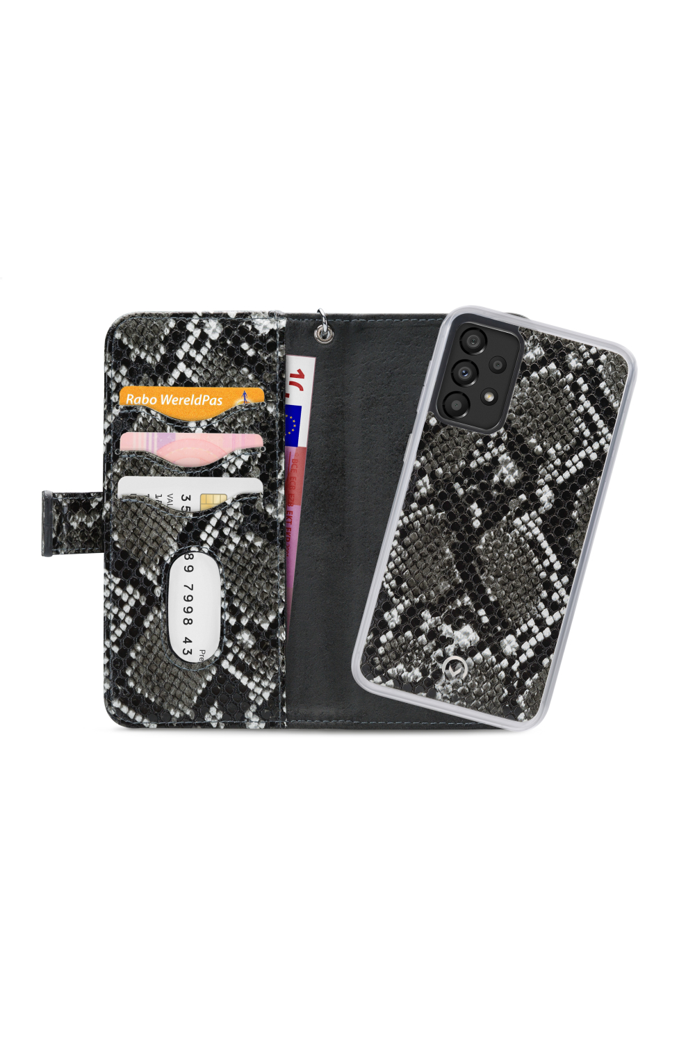 Mobilize 2In1 Magnet Zipper Case Samsung Galaxy A33 5G Black/Snake - Afbeelding 4