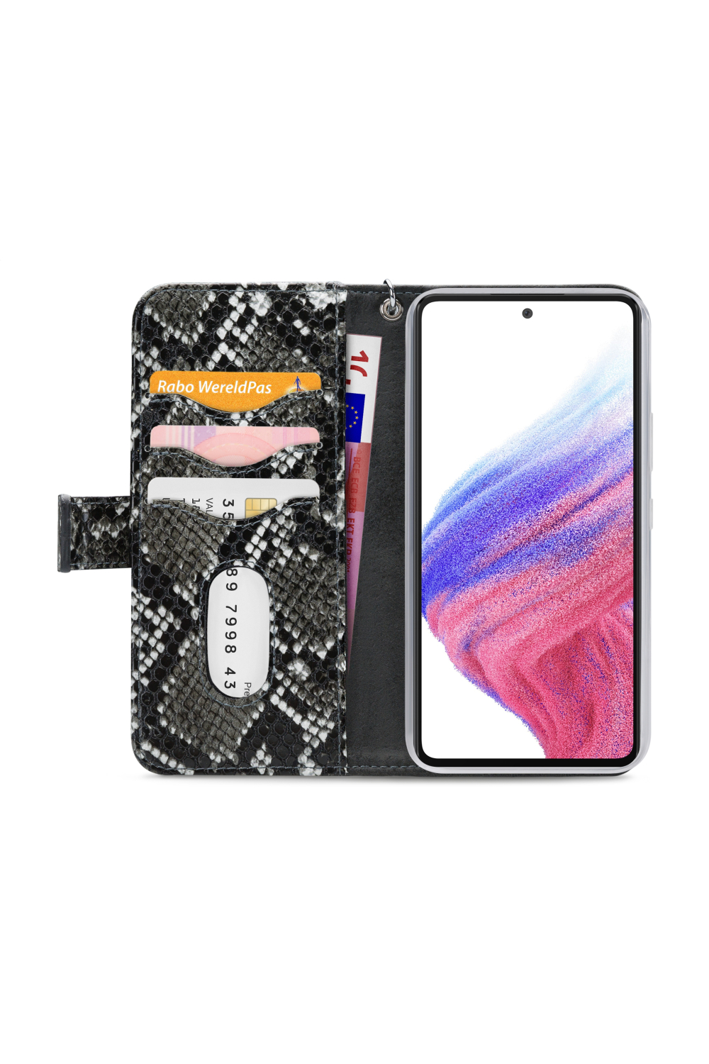 Mobilize 2In1 Magnet Zipper Case Samsung Galaxy A53 5G Black/Snake - Afbeelding 3
