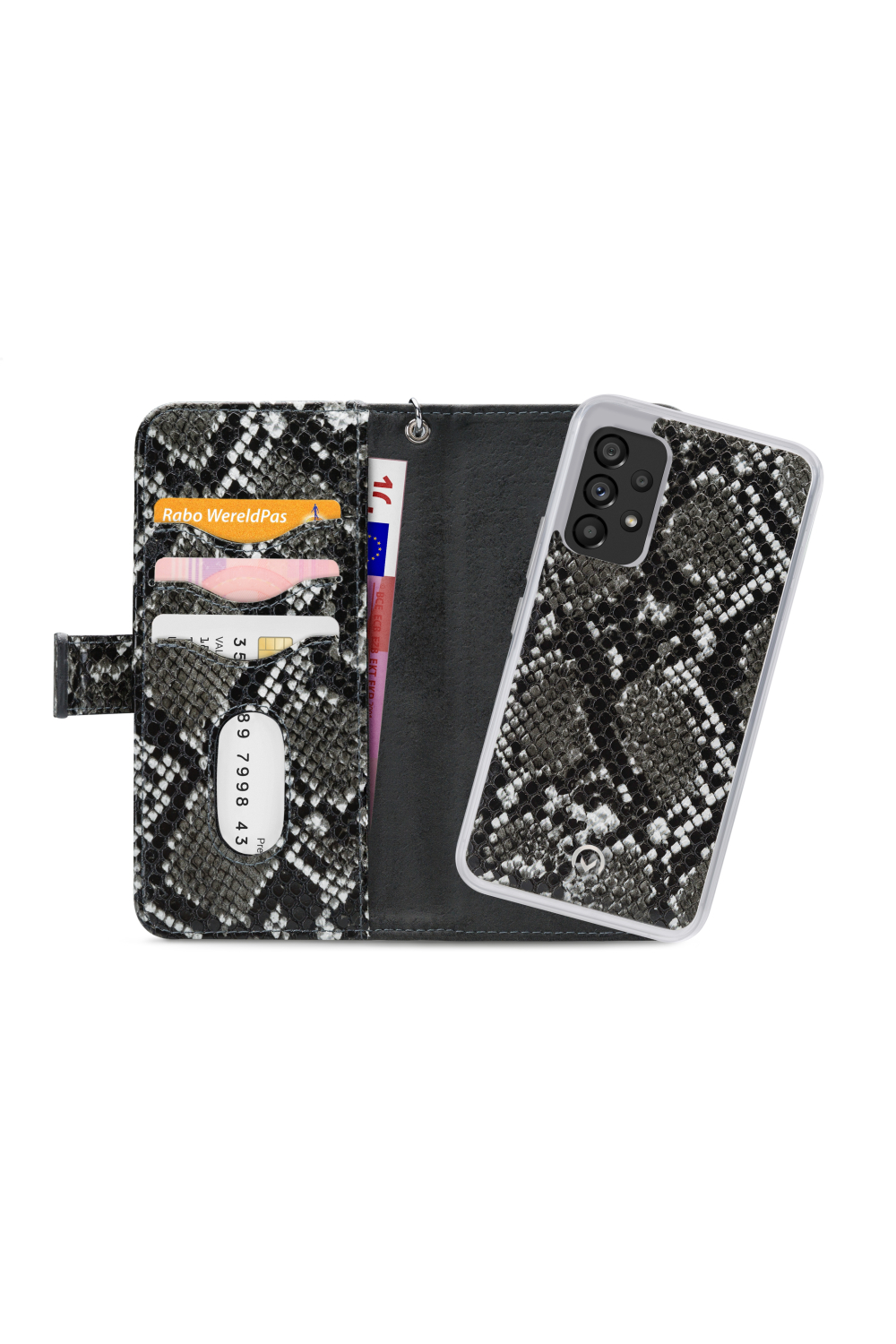 Mobilize 2In1 Magnet Zipper Case Samsung Galaxy A53 5G Black/Snake - Afbeelding 4