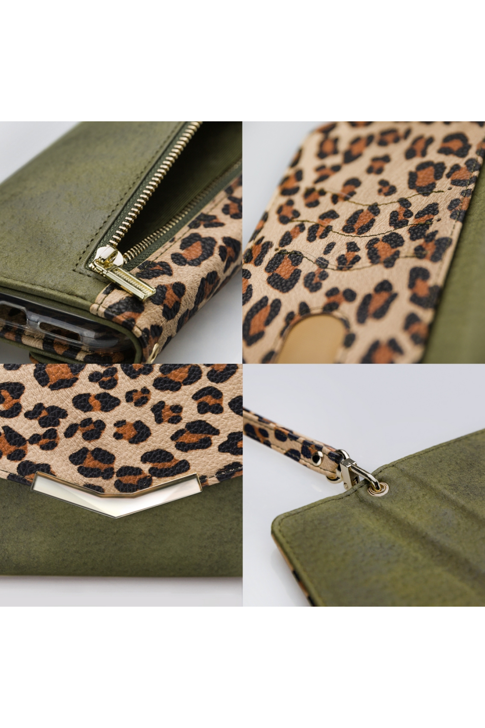 Mobilize 2In1 Gelly Clutch For Samsung Galaxy A33 5G Green Leopard - Afbeelding 7