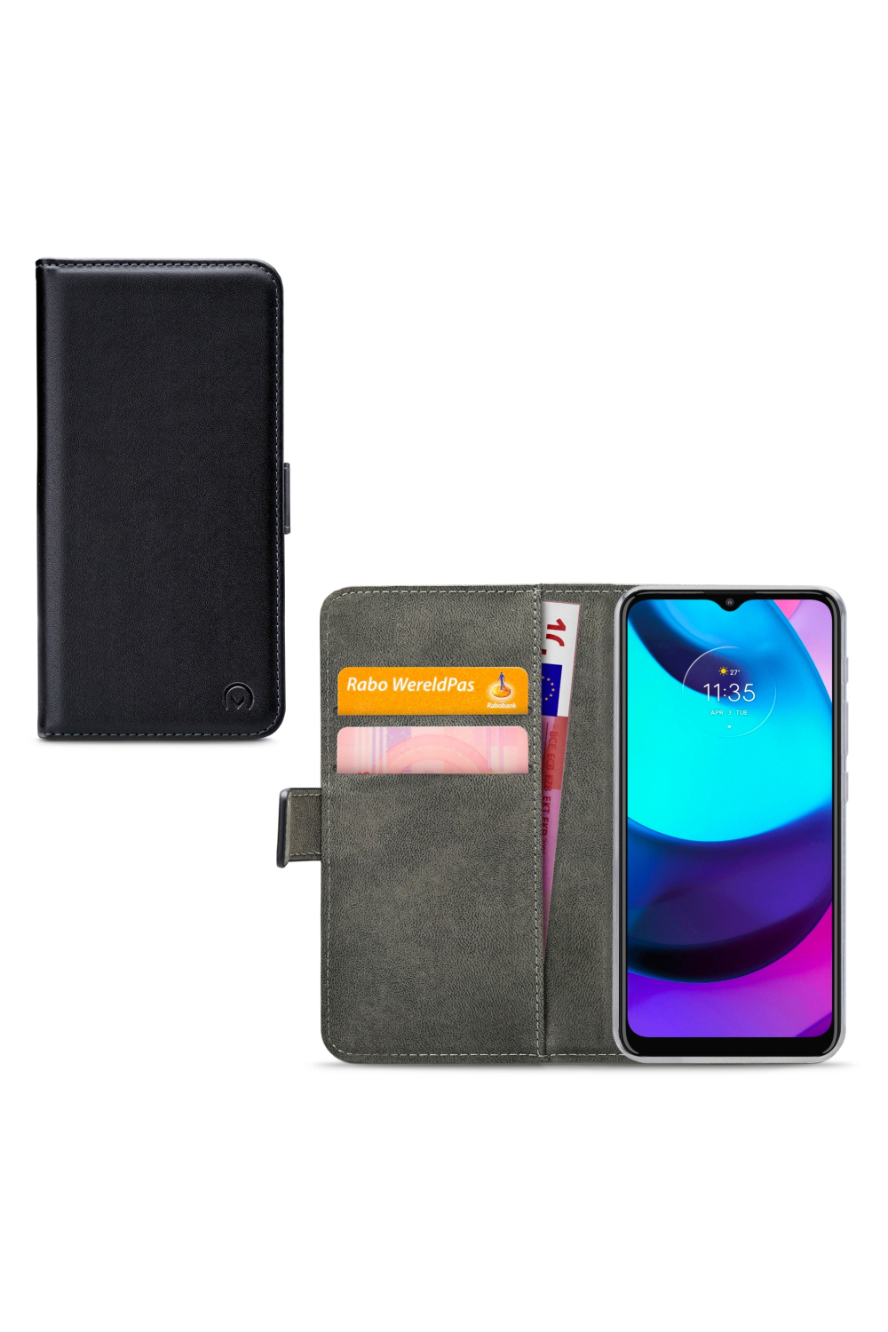 Mobilize Classic Gelly Wallet Book Case Motorola Moto E20 Black