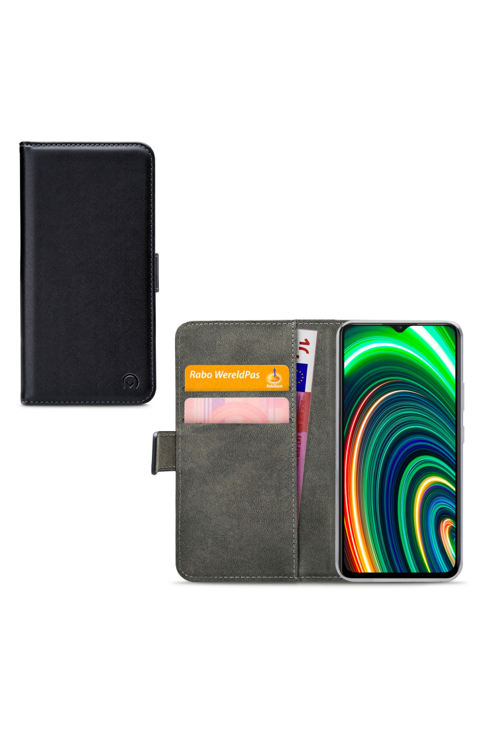 Mobilize Classic Gelly Wallet Book Case Realme C25Y Black