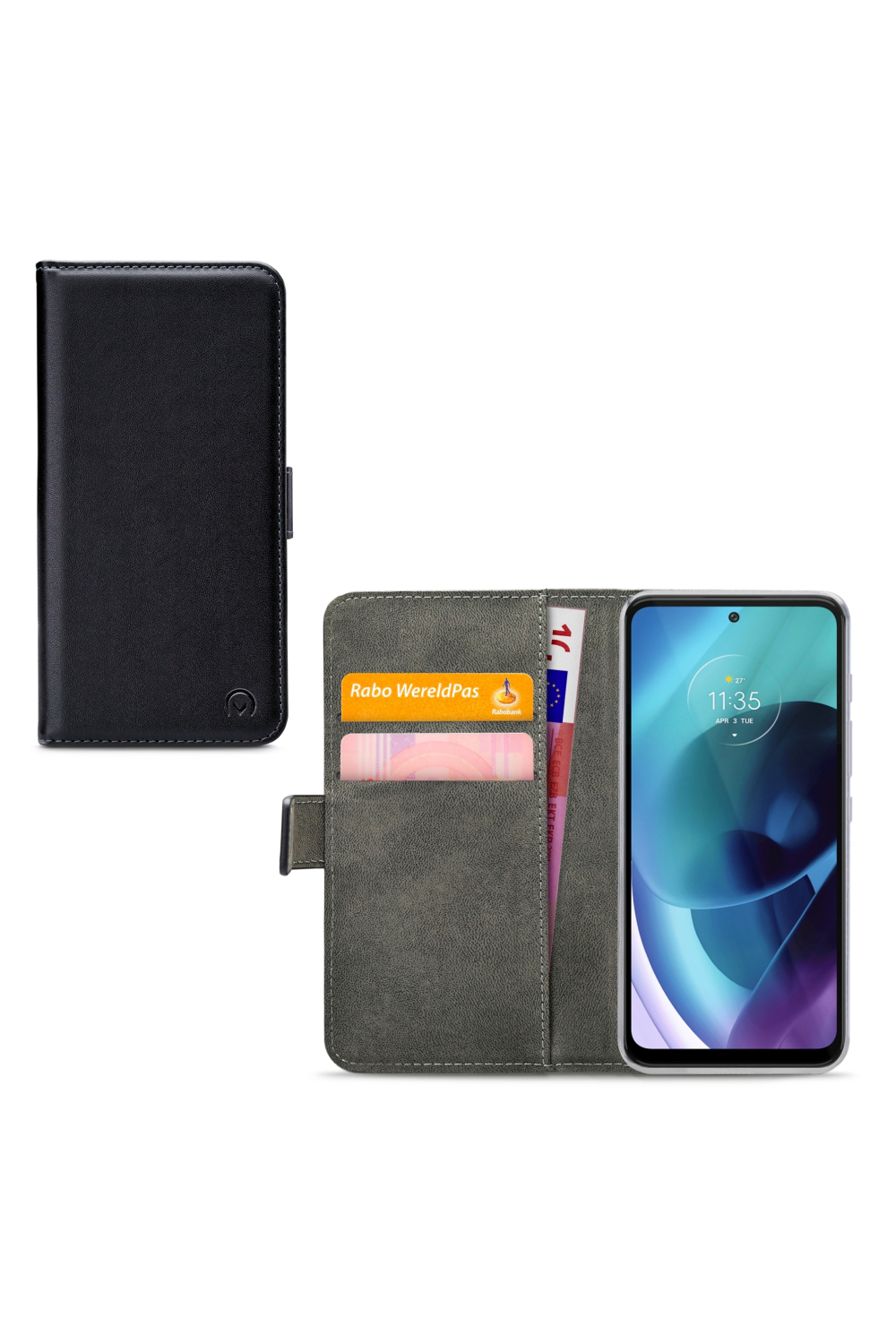 Mobilize Classic Gelly Wallet Book Case Motorola Moto G71 5G Black
