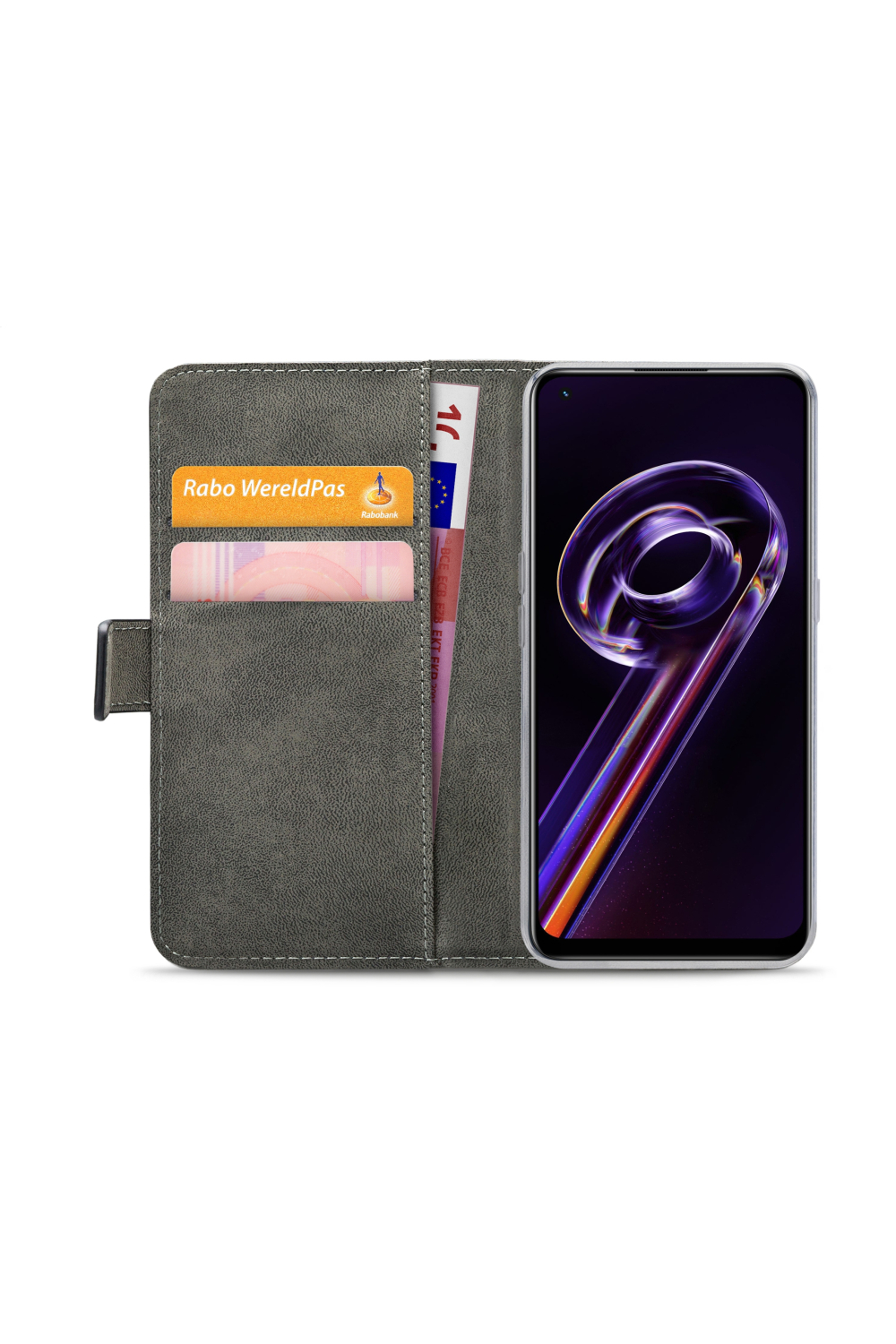 Mobilize Classic Gelly Wallet Book Case Realme 9 4G/9 Pro+ Black - Afbeelding 4