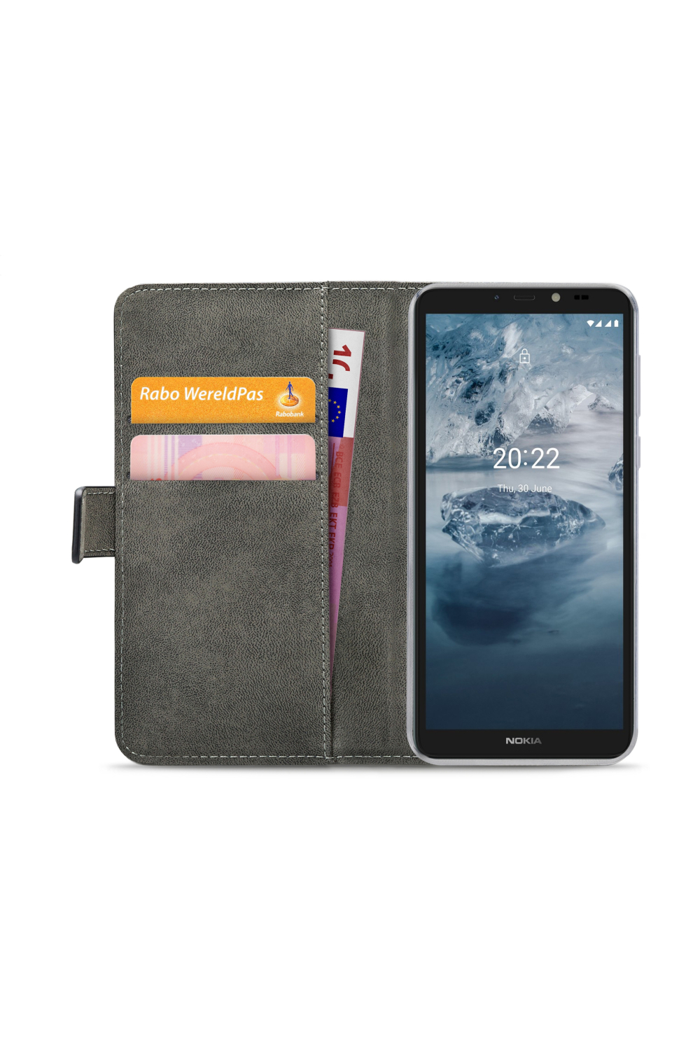 Mobilize Classic Gelly Wallet Book Case Nokia C2 2E Black - Afbeelding 4