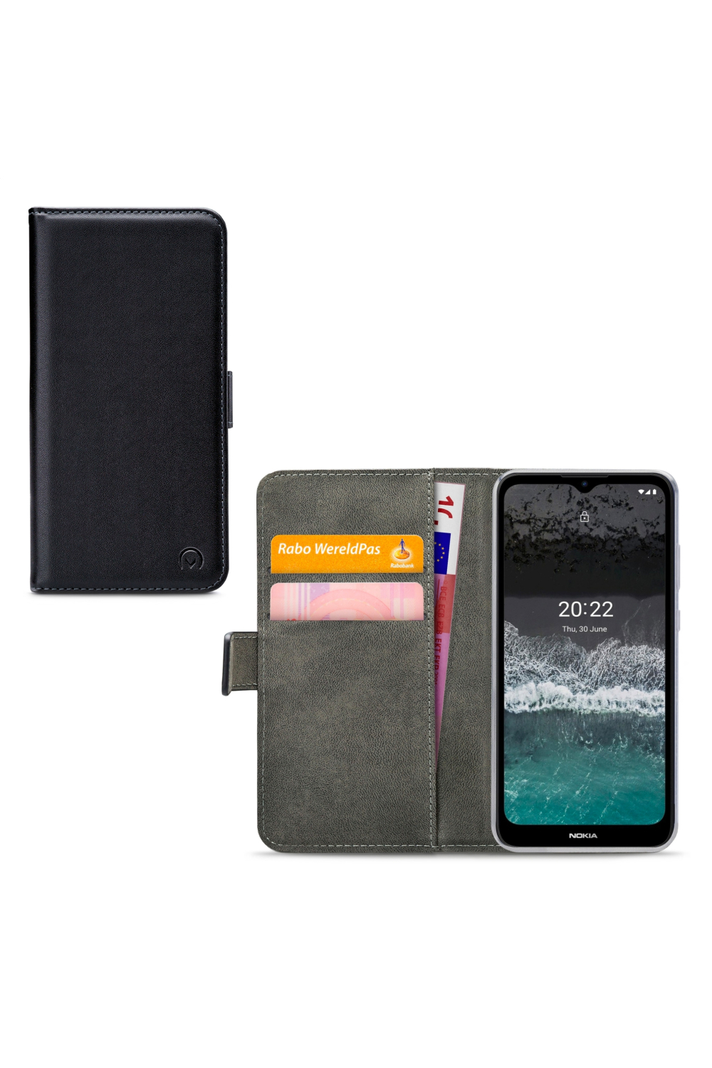 Mobilize Classic Gelly Wallet Book Case Nokia C21 Plus Black