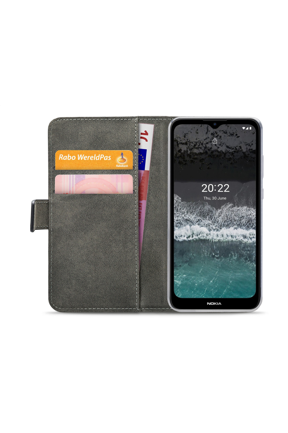 Mobilize Classic Gelly Wallet Book Case Nokia C21 Plus Black - Afbeelding 4