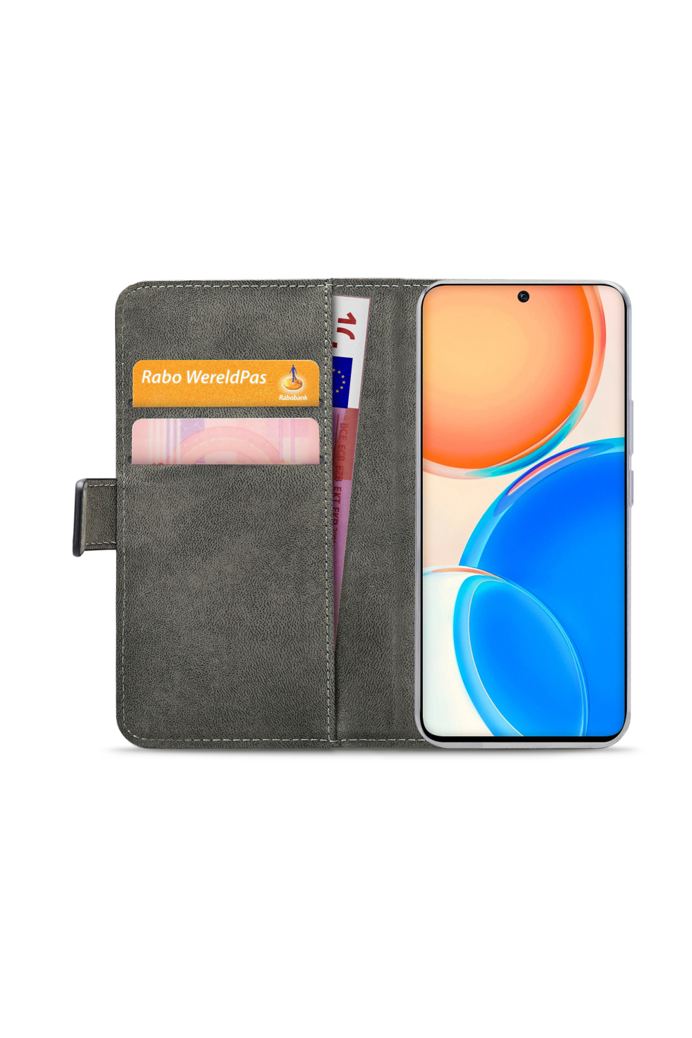 Mobilize Classic Gelly Wallet Book Case Honor X8 4G Black - Afbeelding 4