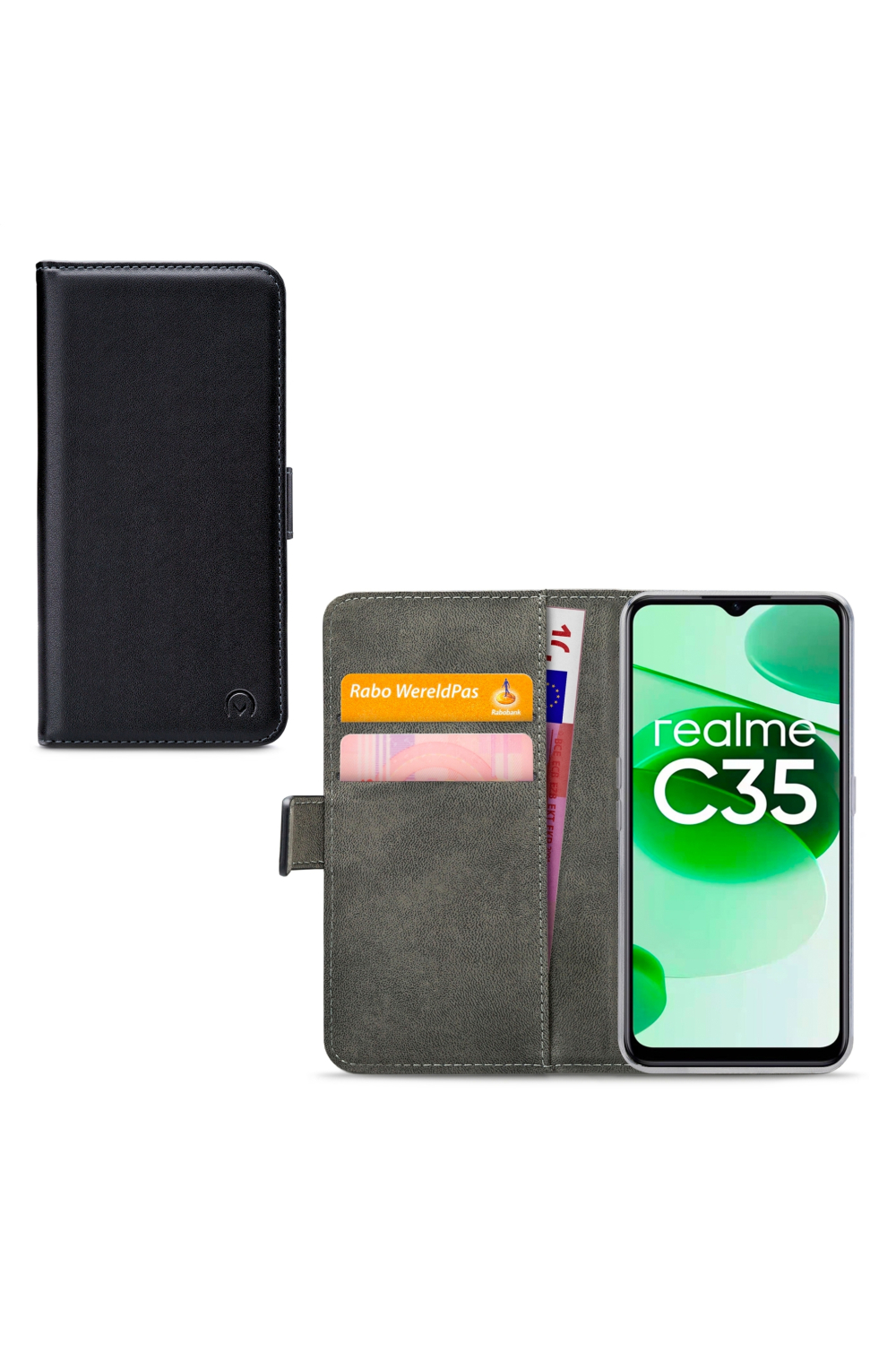 Mobilize Classic Gelly Wallet Book Case Realme C35/Narzo 50A Prime Black