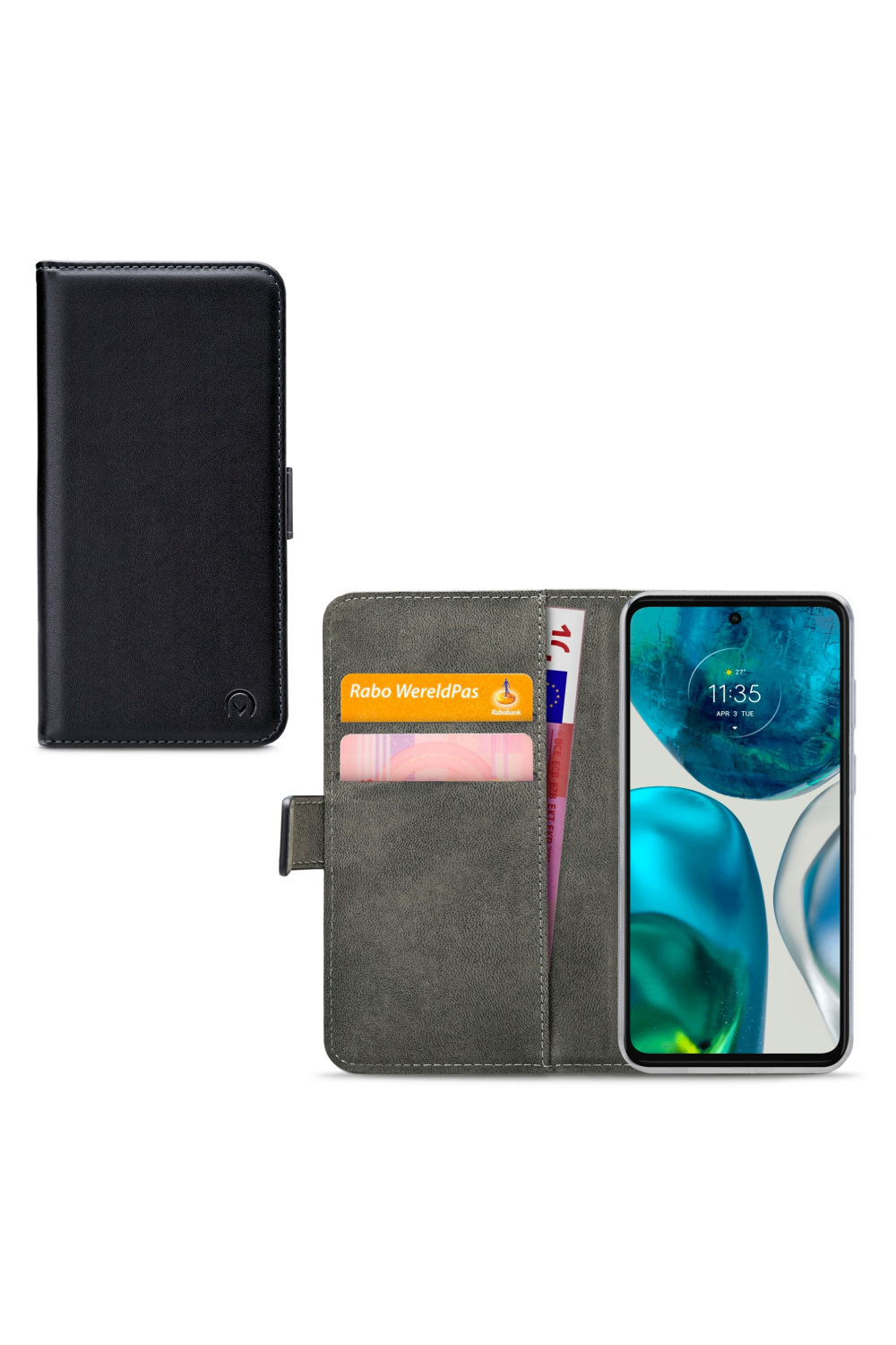 Mobilize Classic Gelly Wallet Book Case Motorola Moto G52 Black