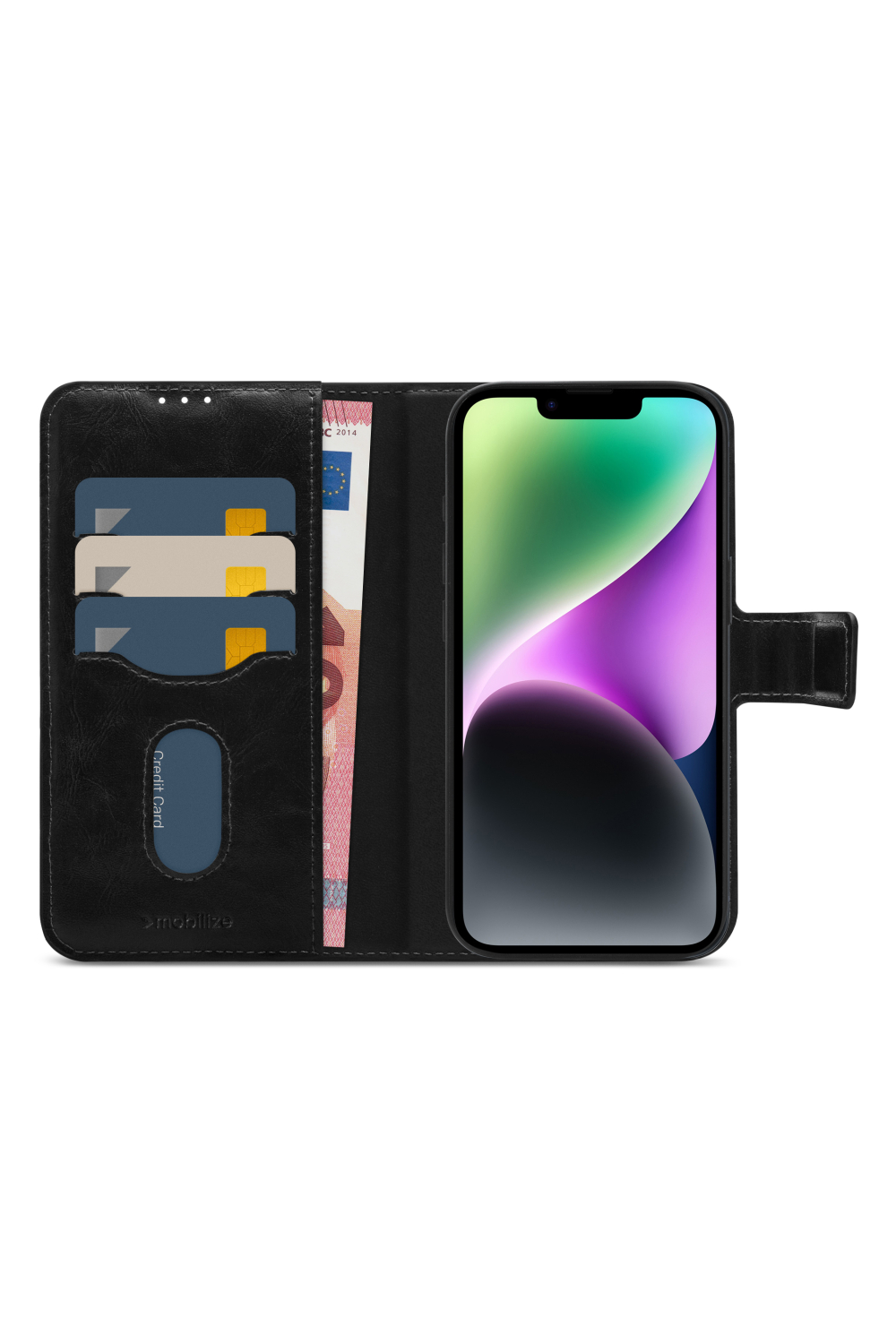 Mobilize 2In1 Magsafe Compatible Gelly Wallet Case Apple Iphone 14 Black - Afbeelding 3