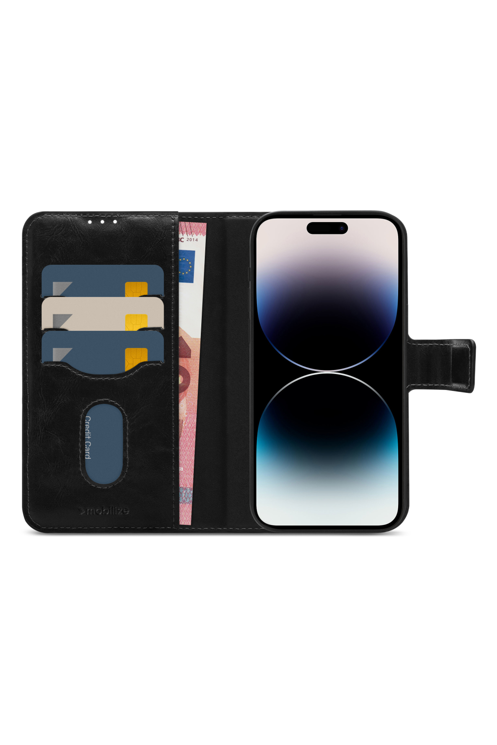Mobilize 2In1 Magsafe Compatible Gelly Wallet Case Apple Iphone 14 Pro Max Black - Afbeelding 3