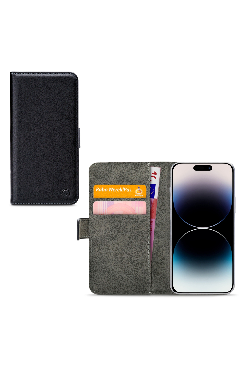 Mobilize Classic Gelly Wallet Book Case Apple Iphone 14 Pro Black