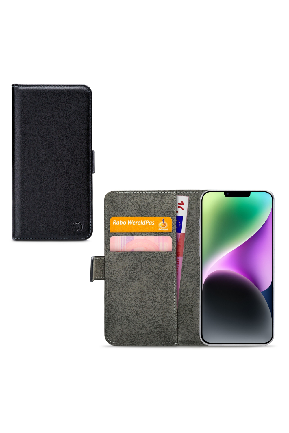 Mobilize Classic Gelly Wallet Book Case Apple Iphone 14 Plus Black
