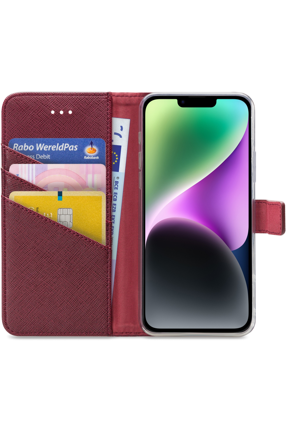 My Style Flex Wallet For Apple Iphone 14 Plus Bordeaux - Afbeelding 3