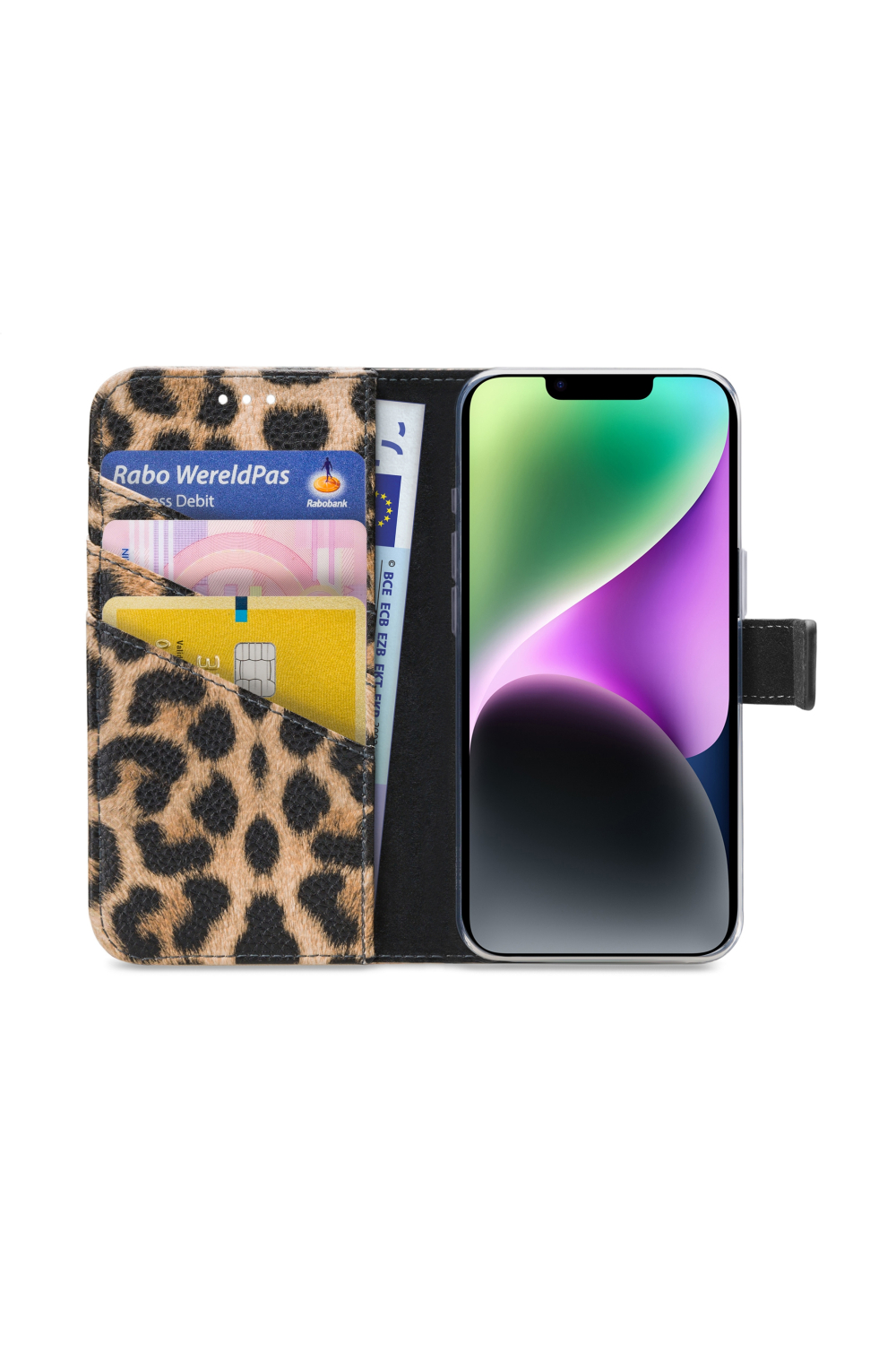 My Style Flex Wallet For Apple Iphone 13/14/15 Leopard - Afbeelding 3