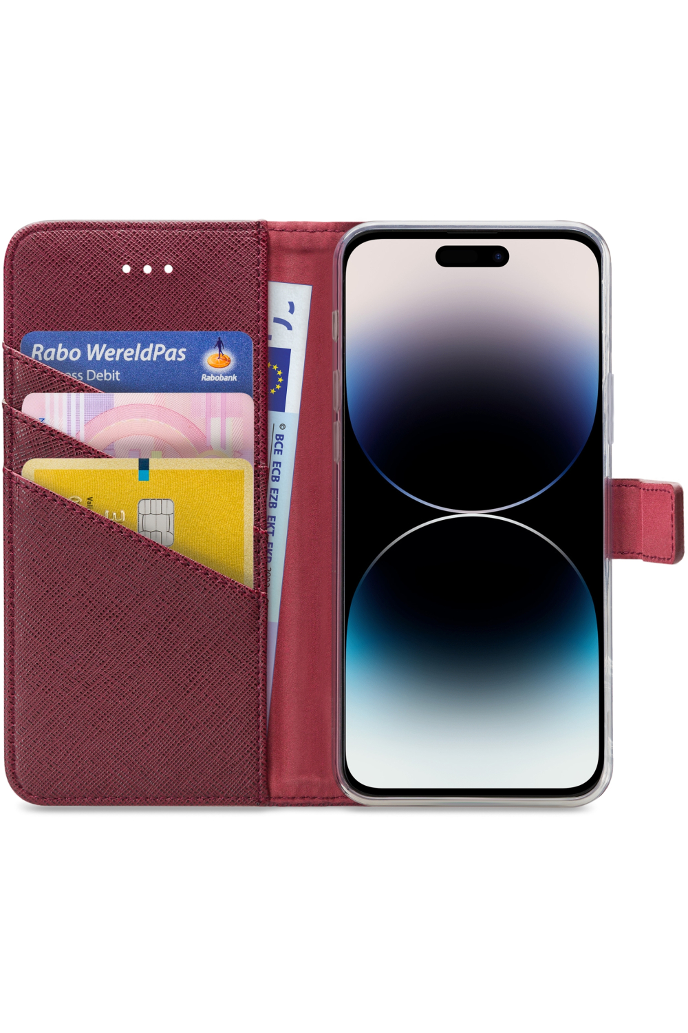 My Style Flex Wallet For Apple Iphone 14 Pro Max Bordeaux - Afbeelding 3