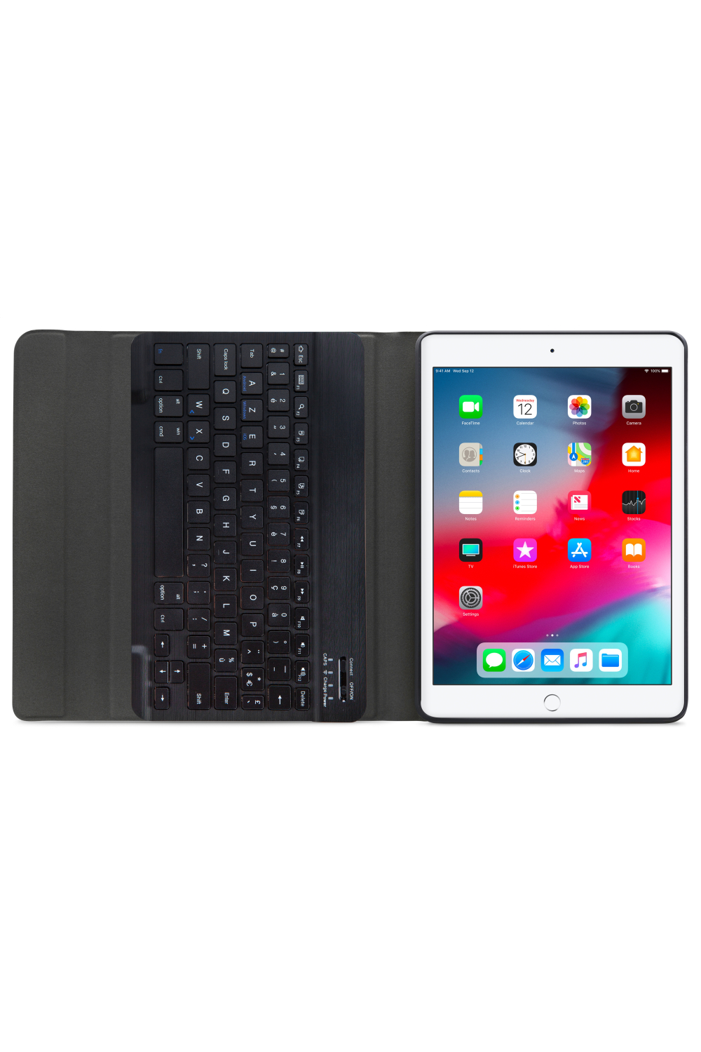 Mobilize Detachable Bluetooth Keyboard Case Apple Ipad Air/Air 2/Pro 9.7/9.7 2017/2018 Black Azerty - Afbeelding 4