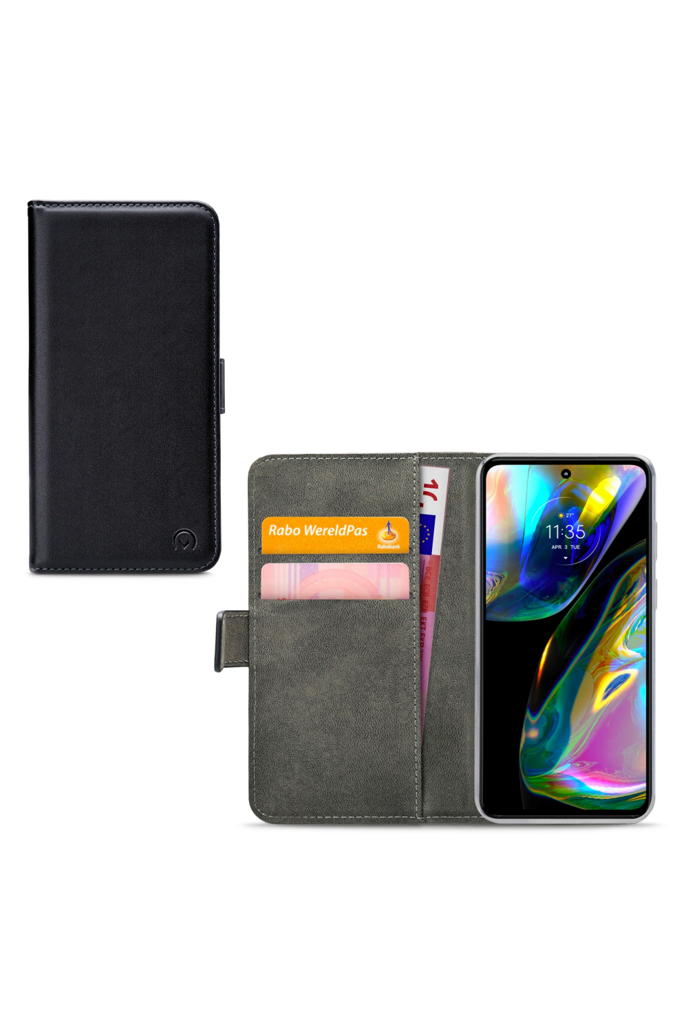 Mobilize Classic Gelly Wallet Book Case Motorola Moto G82 5G Black