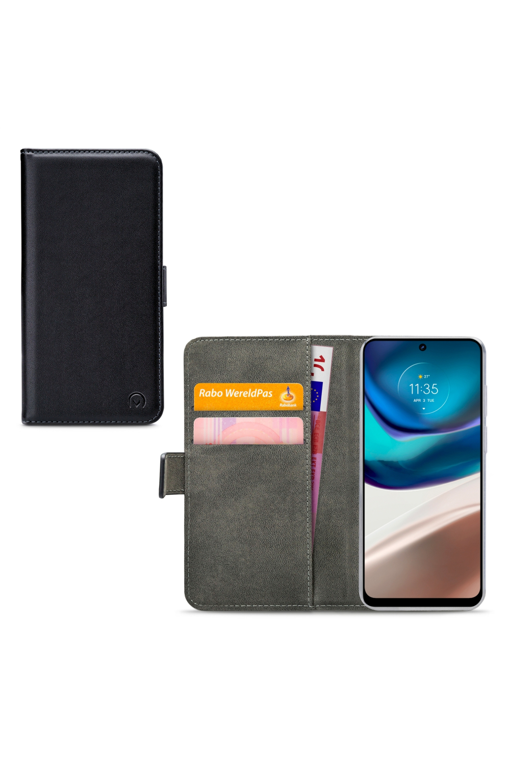 Mobilize Classic Gelly Wallet Book Case Motorola Moto G42 Black