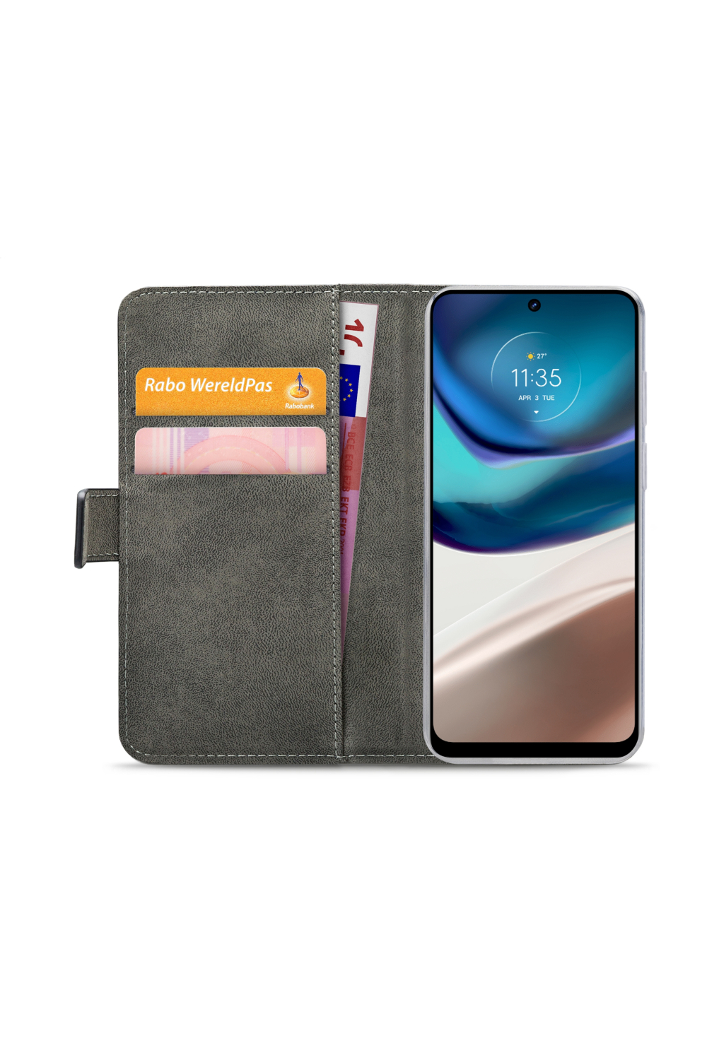 Mobilize Classic Gelly Wallet Book Case Motorola Moto G42 Black - Afbeelding 4