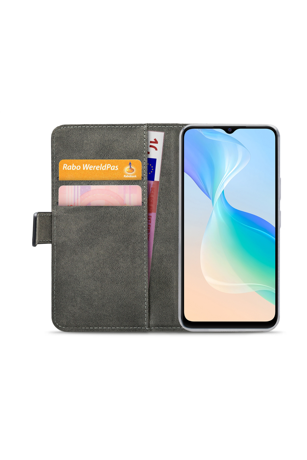 Mobilize Classic Gelly Wallet Book Case Vivo Y76 5G Black - Afbeelding 3
