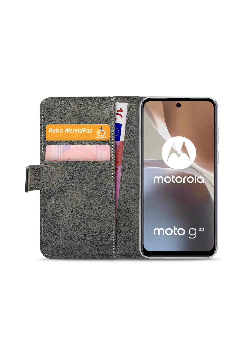 Mobilize Classic Gelly Wallet Book Case Motorola Moto G32 Black - Afbeelding 3