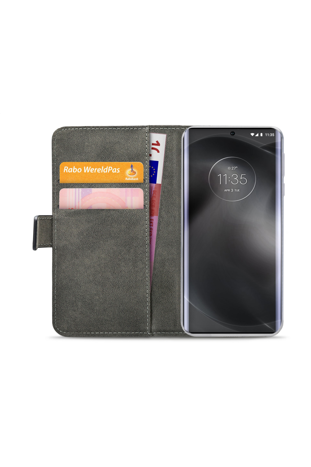Mobilize Classic Gelly Wallet Book Case Motorola Edge 30 Ultra Black - Afbeelding 3