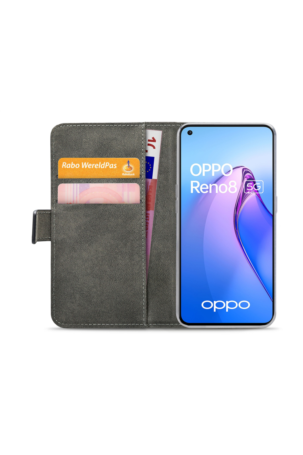 Mobilize Classic Gelly Wallet Book Case Oppo Reno8 5G Black - Afbeelding 3