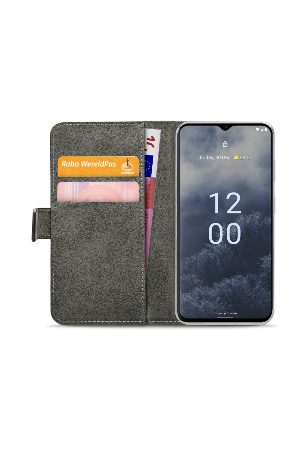 Mobilize Classic Gelly Wallet Book Case Nokia G60 5G Black - Afbeelding 3