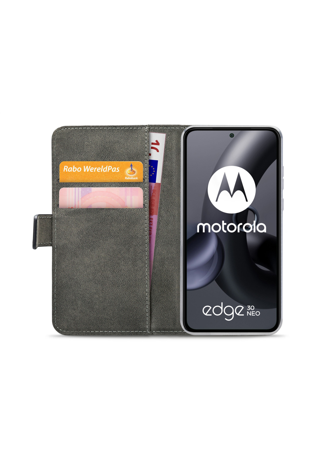 Mobilize Classic Gelly Wallet Book Case Motorola Edge 30 Neo Black - Afbeelding 3