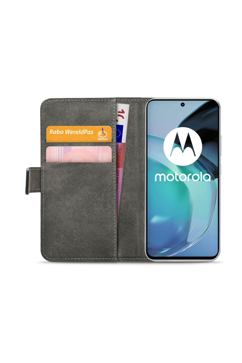 Mobilize Classic Gelly Wallet Book Case Motorola Moto G72 4G Black - Afbeelding 4