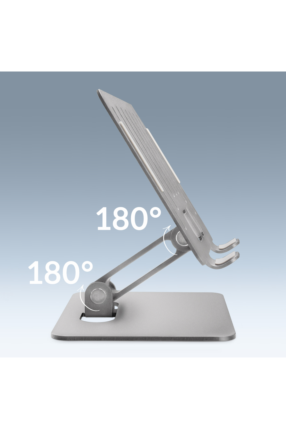 Mobilize Foldable Aluminium Tablet Stand Silver - Afbeelding 4