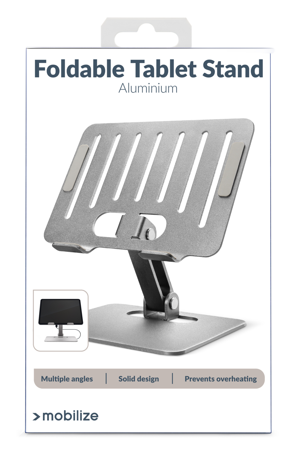 Mobilize Foldable Aluminium Tablet Stand Silver - Afbeelding 9