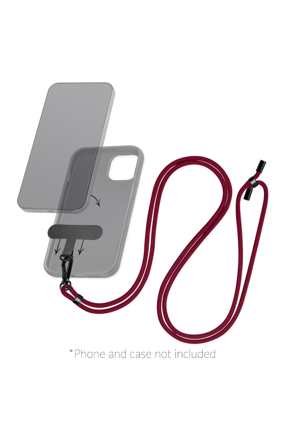 Mobilize Nylon Lanyard Bordeaux