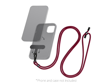 Mobilize Nylon Lanyard Bordeaux