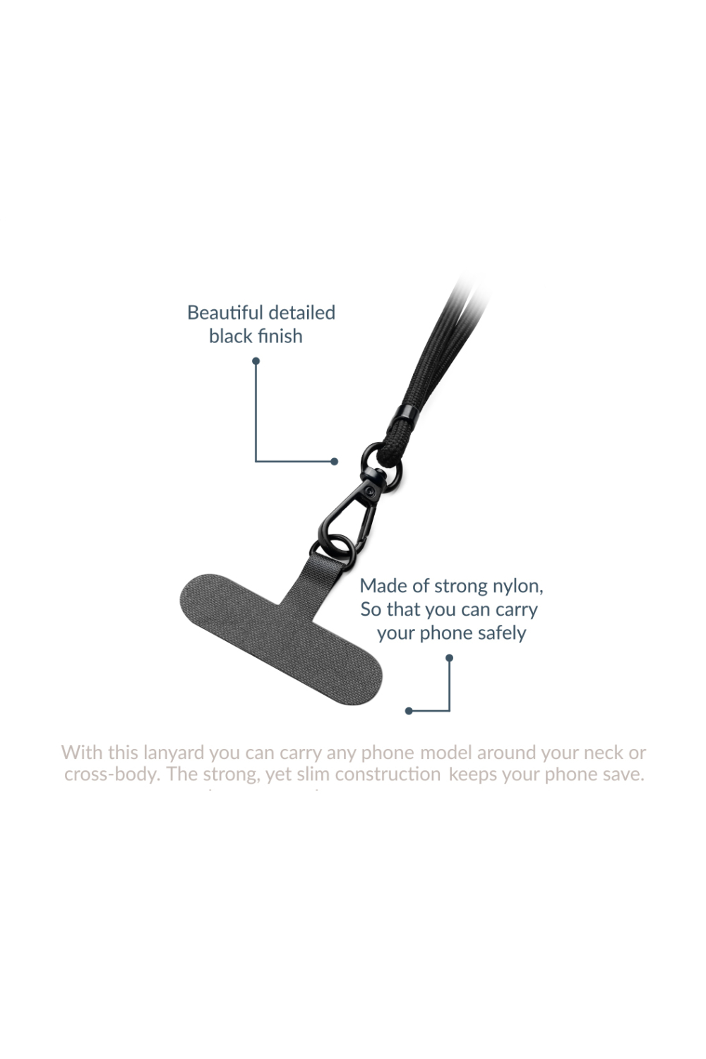 Mobilize Nylon Lanyard Sand - Afbeelding 4