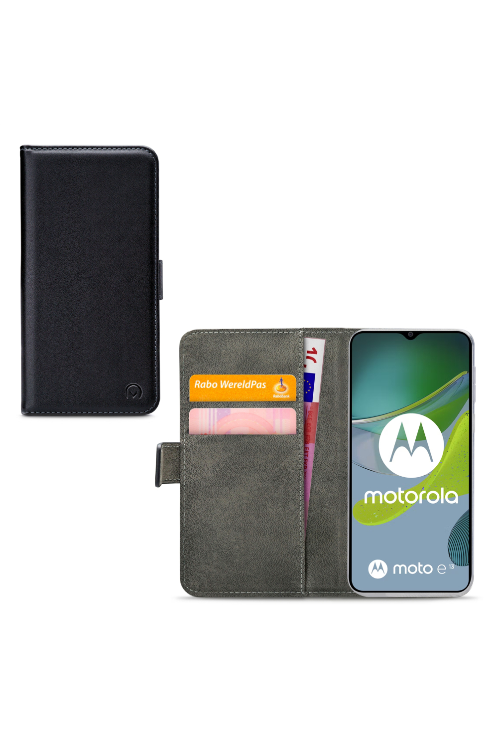Mobilize Classic Gelly Wallet Book Case Motorola Moto E13 4G Black