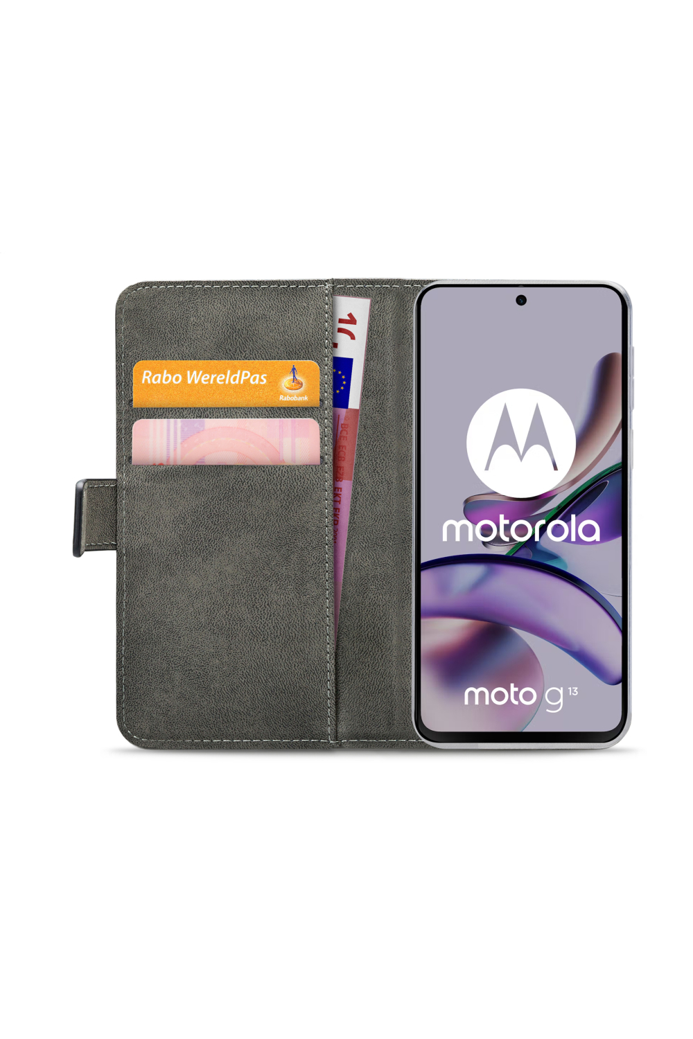 Mobilize Classic Gelly Wallet Book Case Motorola Moto G13 4G/G23 4G Black - Afbeelding 4