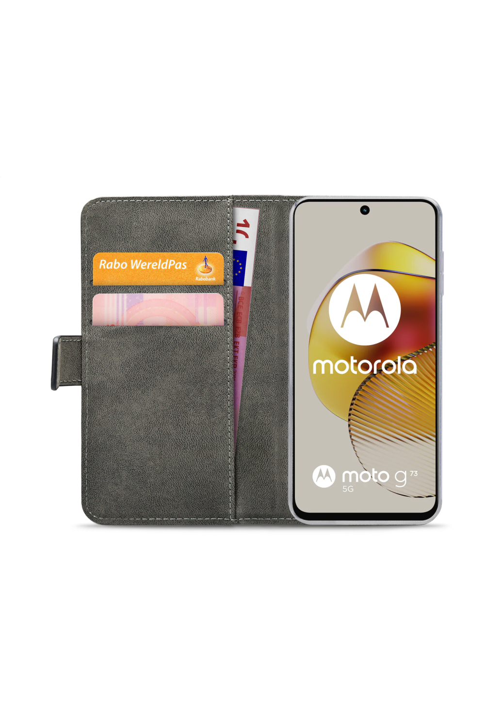 Mobilize Classic Gelly Wallet Book Case Motorola Moto G73 5G Black - Afbeelding 4
