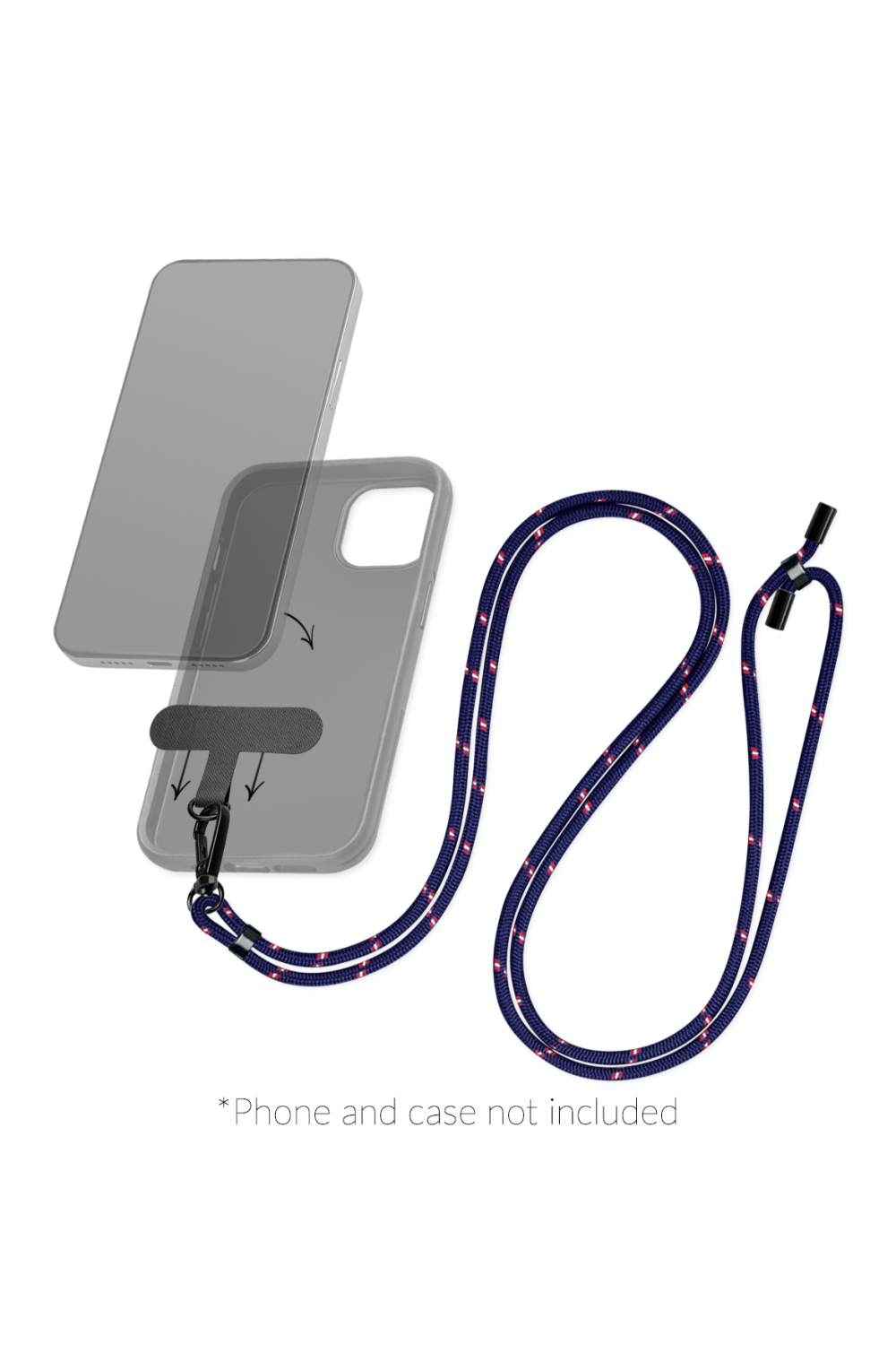 Mobilize Nylon Lanyard Blue/Red