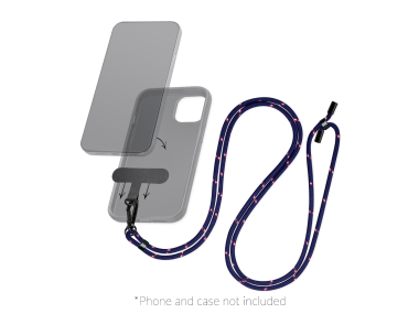 Mobilize Nylon Lanyard Blue/Red