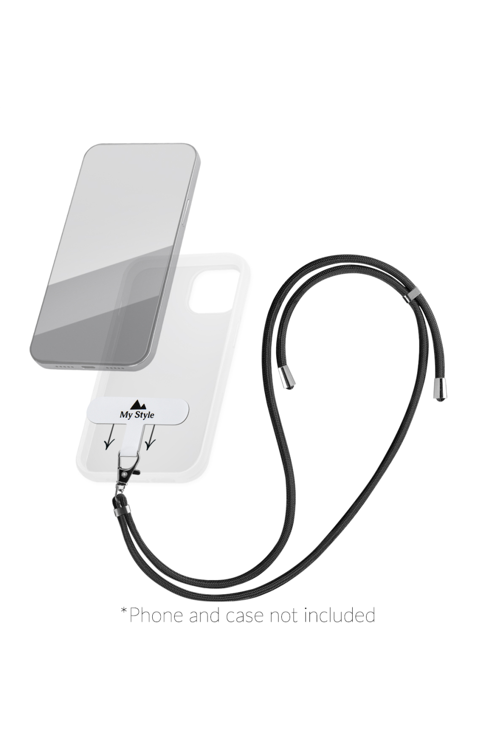 My Style Smartphone Lanyard Black