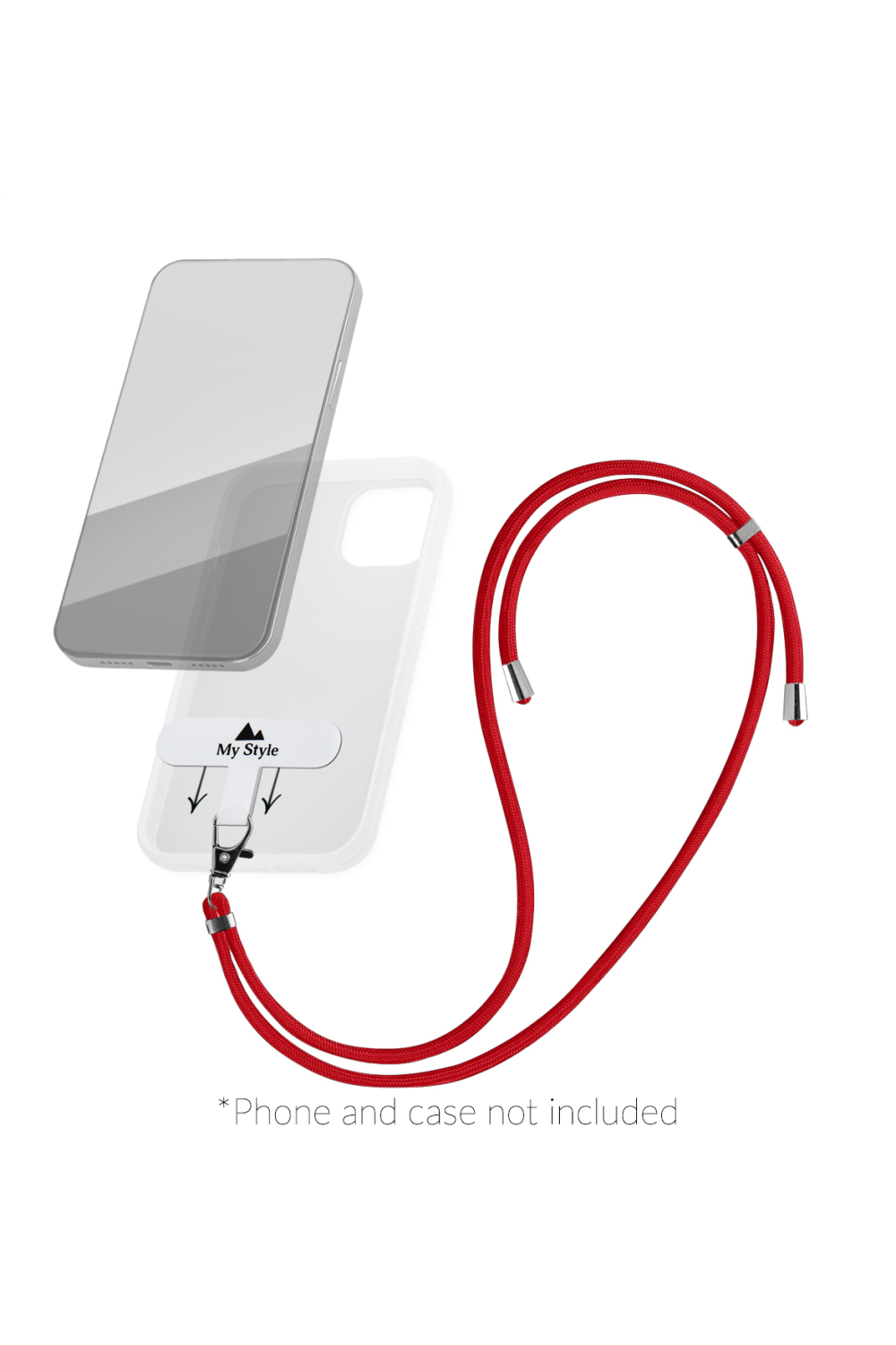 My Style Smartphone Lanyard Red