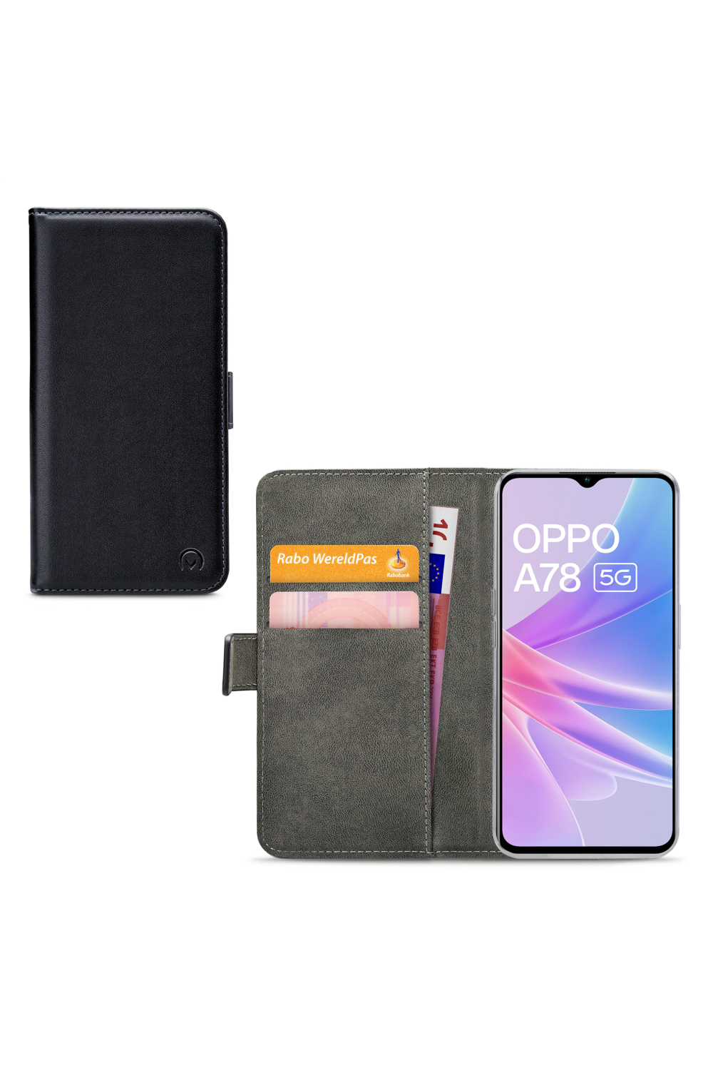Mobilize Classic Gelly Wallet Book Case Oppo A78 5G Black