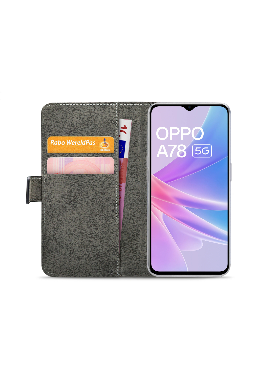 Mobilize Classic Gelly Wallet Book Case Oppo A78 5G Black - Afbeelding 4