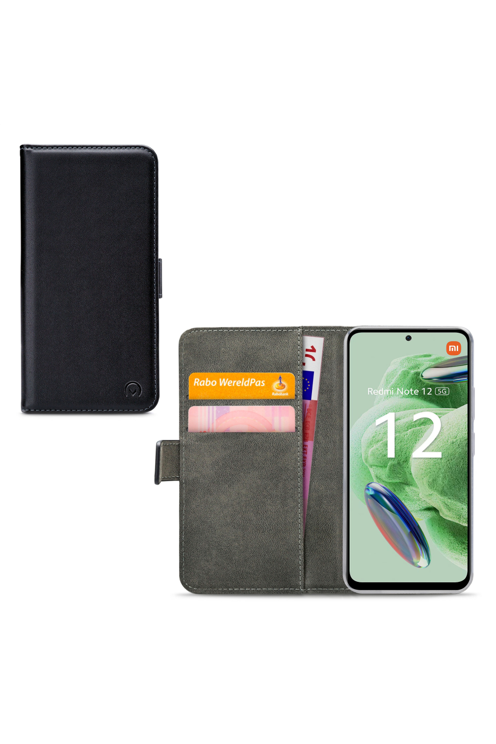 Mobilize Classic Gelly Wallet Book Case Xiaomi Redmi Note 12 5G Black