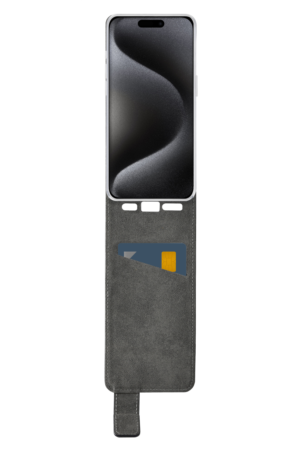 Mobilize Classic Gelly Flip Case Apple Iphone 15 Pro Black - Afbeelding 3
