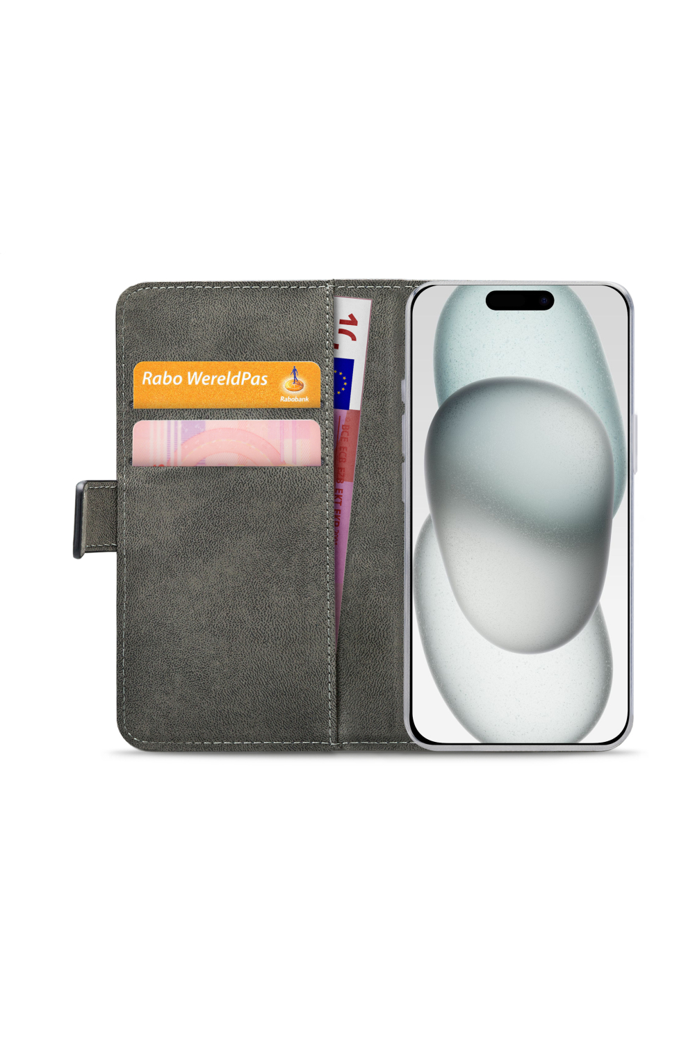 Mobilize Classic Gelly Wallet Book Case Apple Iphone 13/14/15 Black - Afbeelding 4