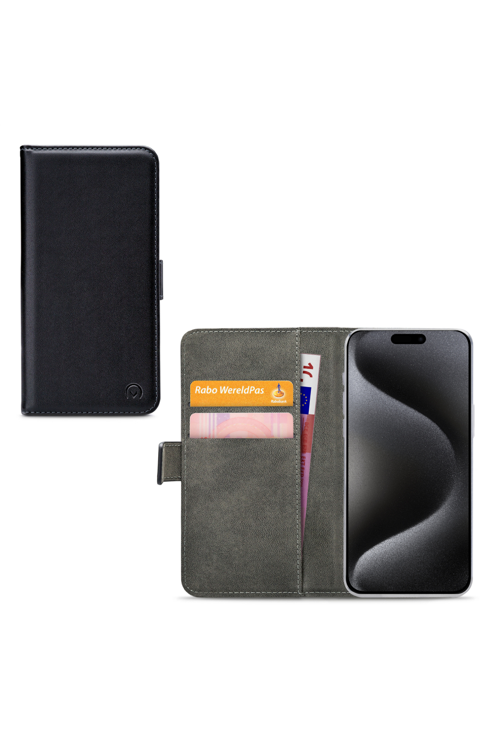 Mobilize Classic Gelly Wallet Book Case Apple Iphone 15 Pro Max Black